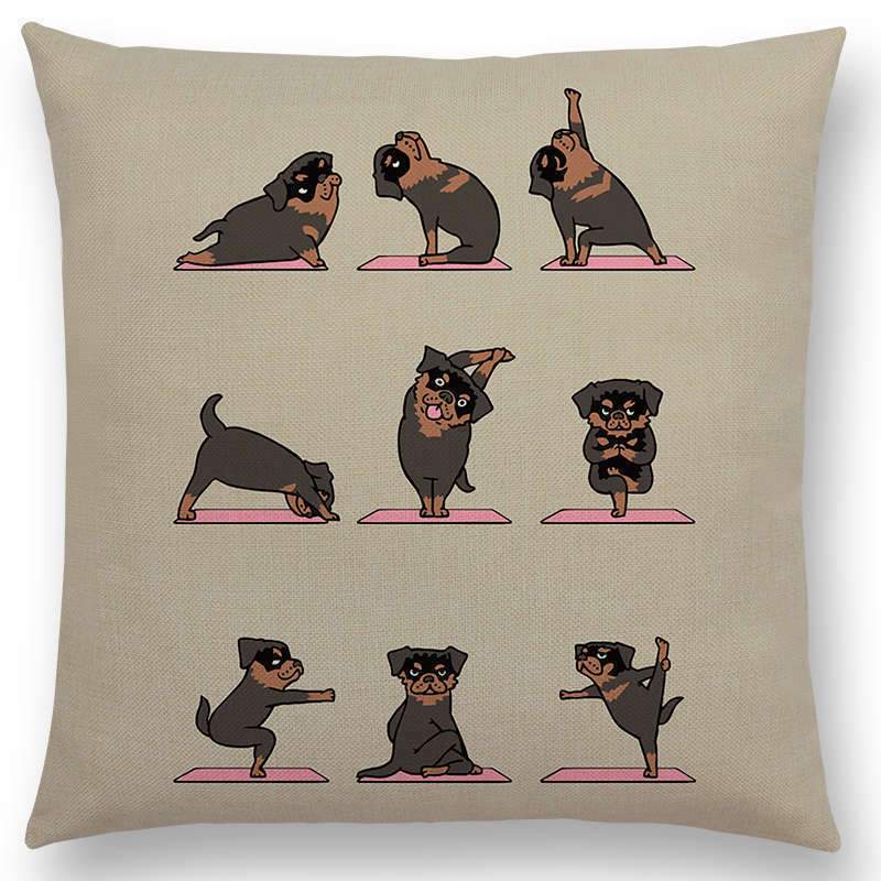 Dog animal printed pillow case