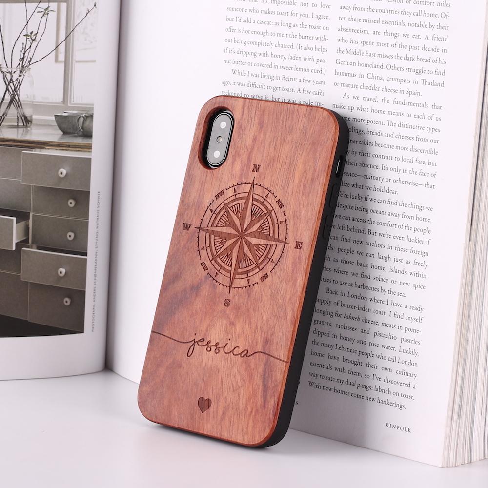 Wooden mobile phone case