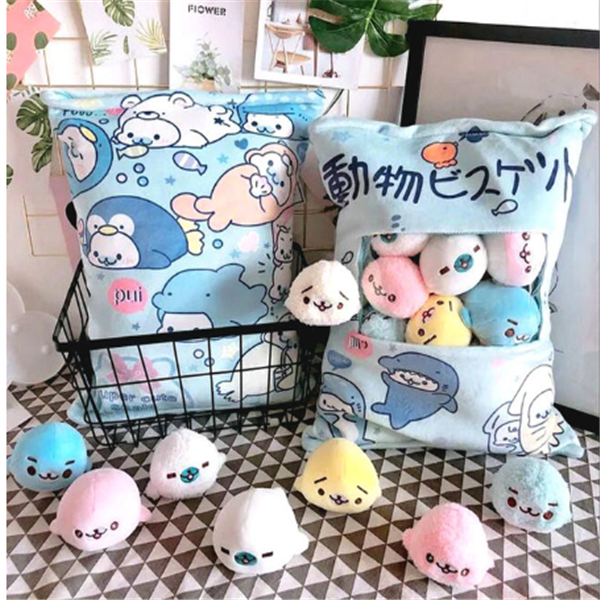 Chicken pudding rabbit pillow toy