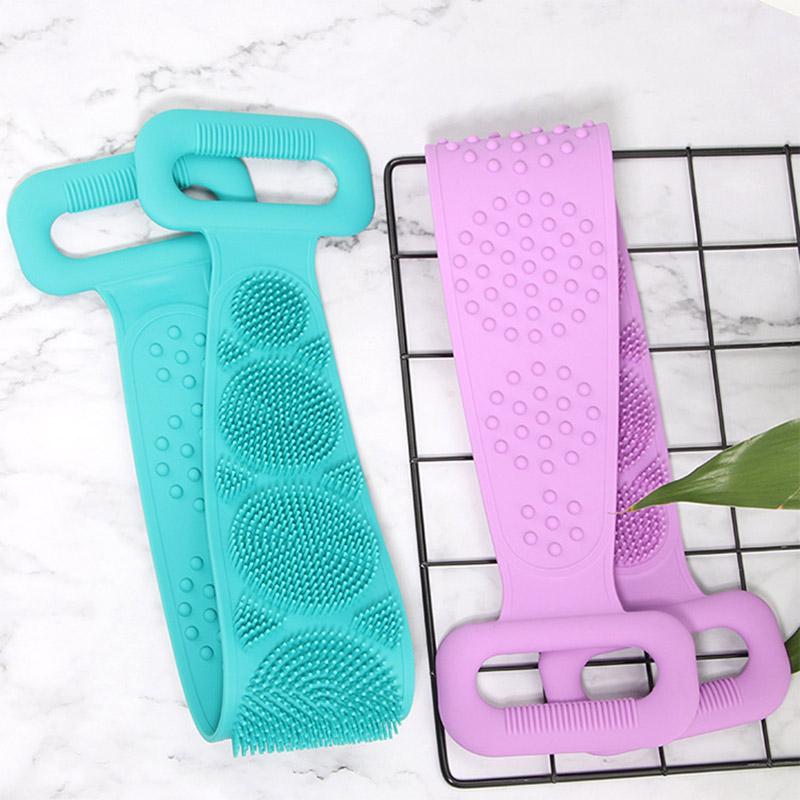 Bath towel silicone rubbing back towel