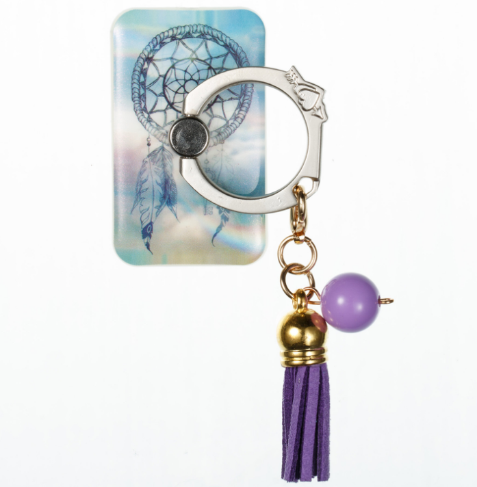 Paste creative lazy tassels metal painted finger ring bracket mobile phone