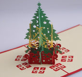 Christmas card gifts 3D stereo greeting card Christmas tree birthday blessing handmade New Year card business card