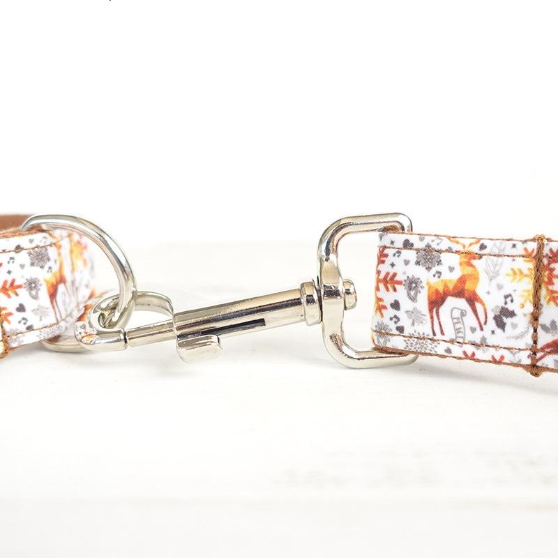 Christmas Series Dog Collar Bow Traction Set