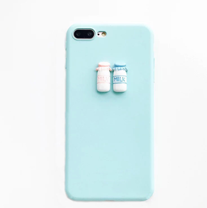 Simple frosted milk bottle mobile  | IPhone