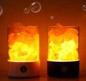 Lámpara de LED Sal De Himalaya Con Luz De Cristal USB