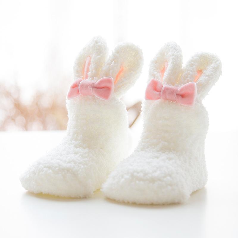 Coral velvet socks