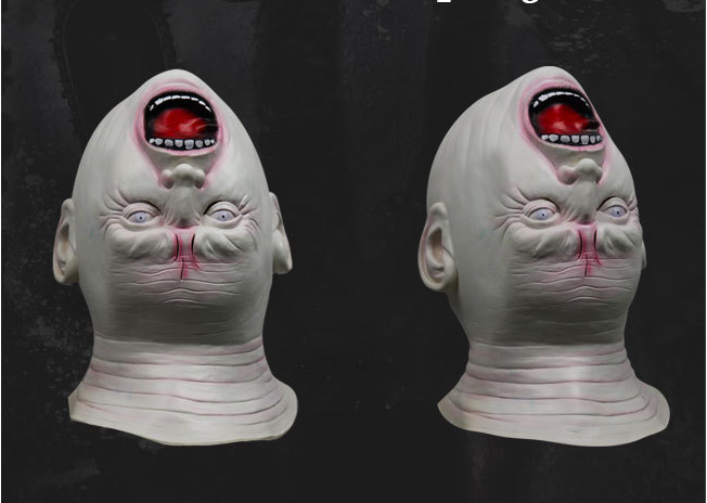 Halloween Horror Inverted Head Demon Mask