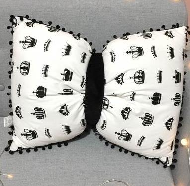 Lovely ball bow tie pillow blanket Nordic ins bedside sofa cushion pillow quilt