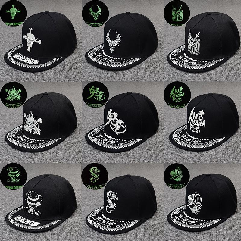 New caps, wild fashion, hip hop, sun protection, baseball cap, creative luminous hat