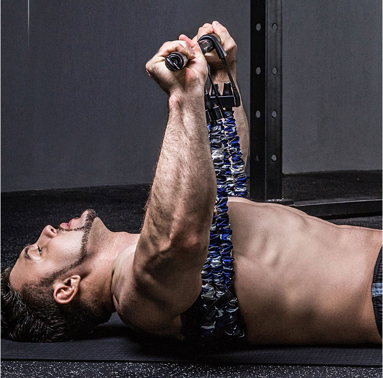 Soporte con barra para flexiones