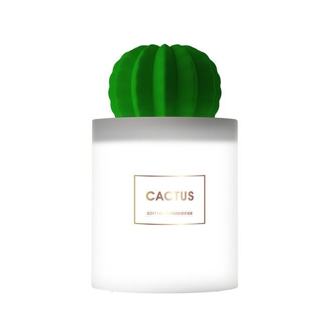 Illuminated cactus ball humidifier