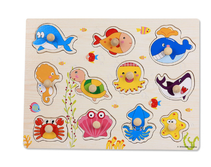 Cognitive wooden puzzle early education educational toys
