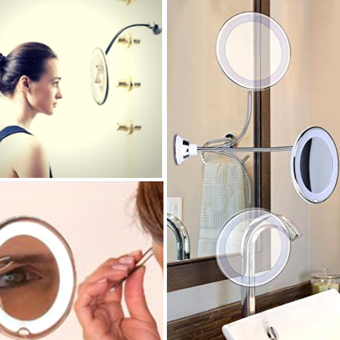 El Mejor Espejo De Maquillaje Flexible Con Cuello De Cisne