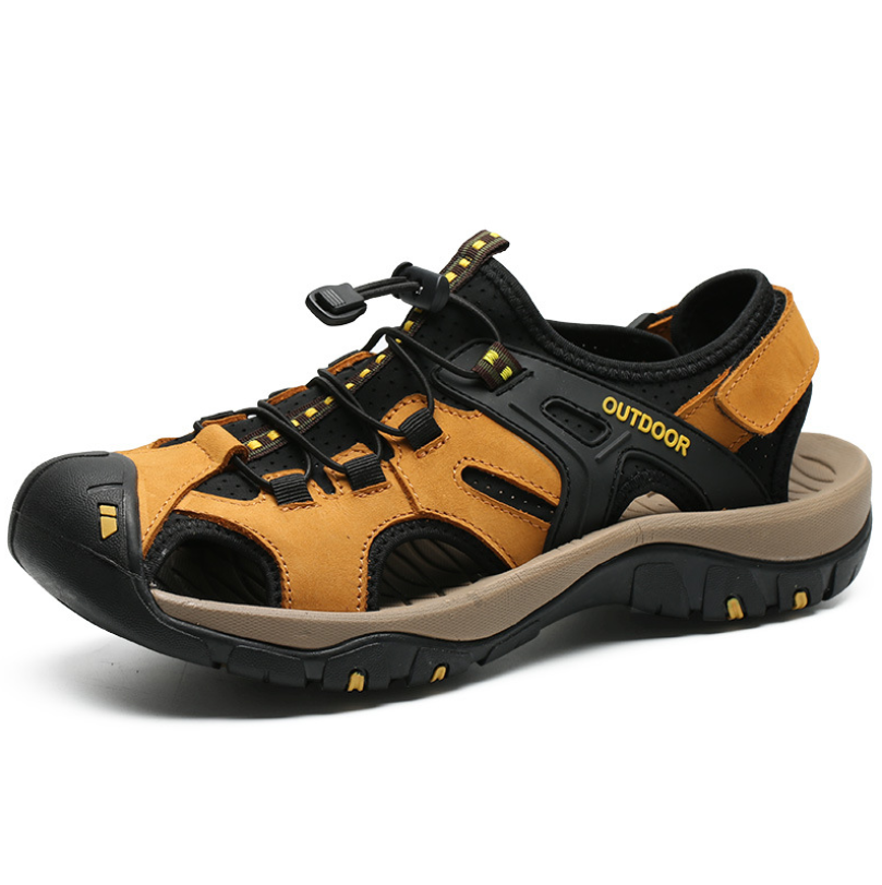 Cross-border large size men's shoes 2020 summer Baotou defense Outdoor sandals men's 38 yards 47 Korean version of dual-use beach shoes