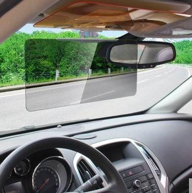 Anti-glare driving visor