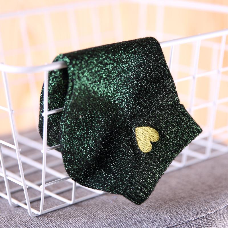 Shiny filigree ladies boat socks