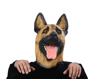 Halloween masks Cartoon man and woman horror dance adult COS latex mask caps animal police dog caps