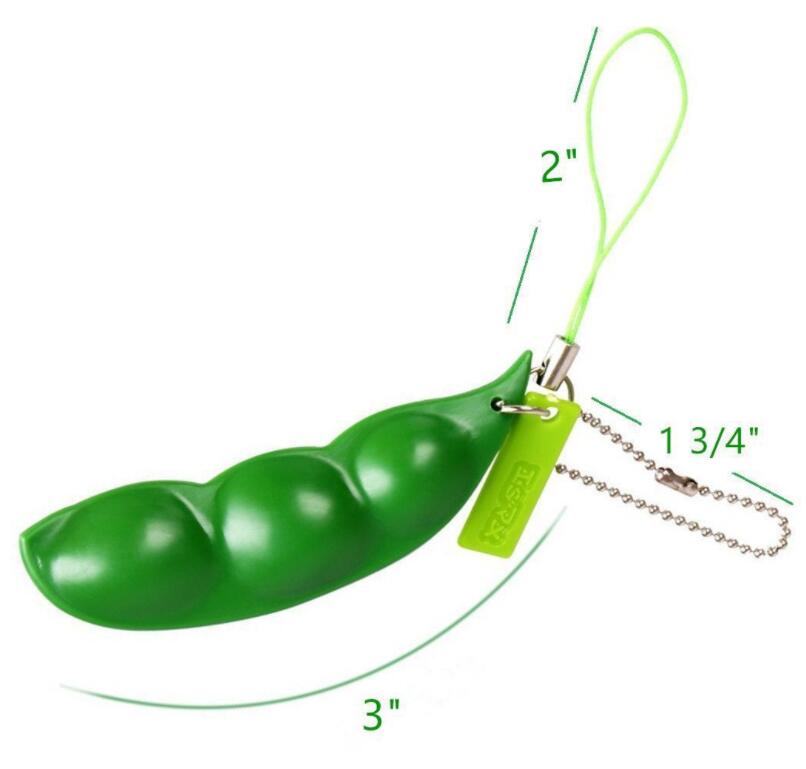 1 PC Hot Beans Fun Beans Squishy Kid Toys Pendants Anti Stress Ball Squeeze Funny Gadgets Children Toys Gift