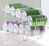 Cans Coke kitchen storage rack double-layer finishing shelf desktop storage rack