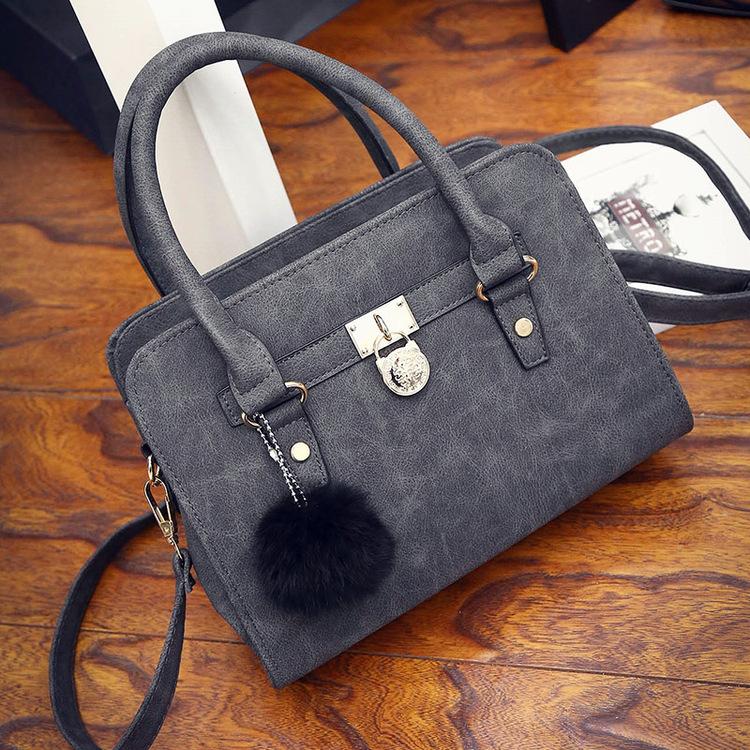 Retro matte shoulder bag