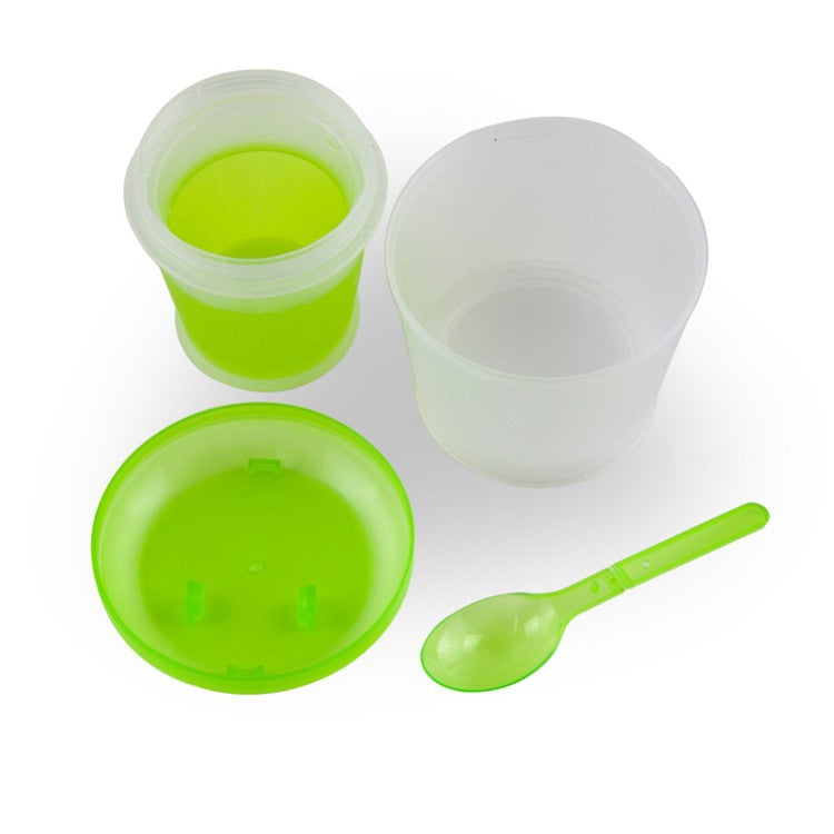 Cereal Portátil Con Cuchara Plegable