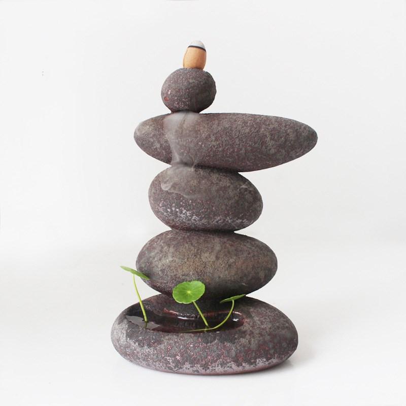 Rust glaze incense burner
