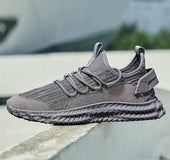 Flying woven men's sports shoes