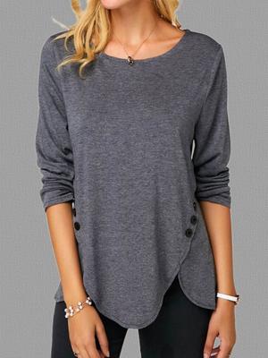 Long sleeve irregular hem