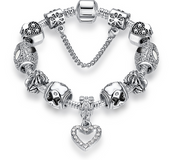 Pulsera DIY 925 cristal plata