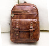 The explosion of hot retro fashion brand handbag Backpack School wind PU leather handbags Backpack