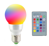 Bombilla De Control Remoto De Siete Colores Con Control Remoto
