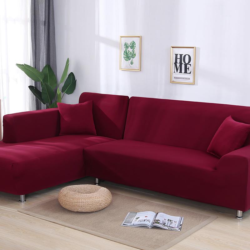 Tight Wrap Sofa Cover Elastic 2 Pieces Sofa Cover If L Style Piece Corner Sofa
