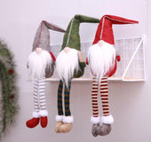 Christmas decorations, European and American style, small forest, old man, no face doll, figurine decoration, window display