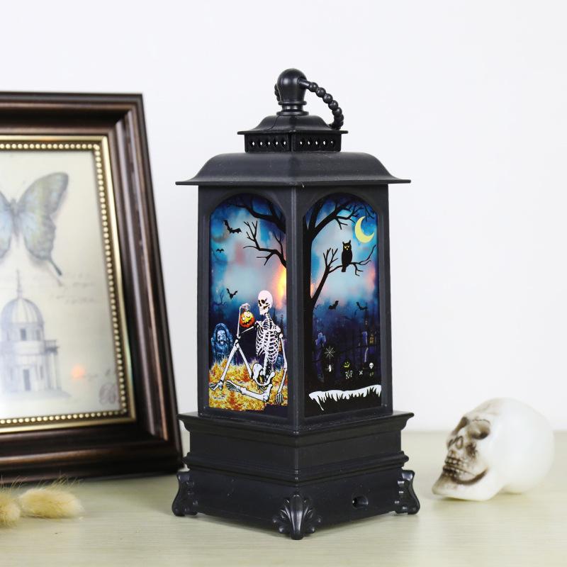 Staraise Electric Halloween Pumpkin Witch Skull Lamp