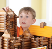 Log creative building blocks