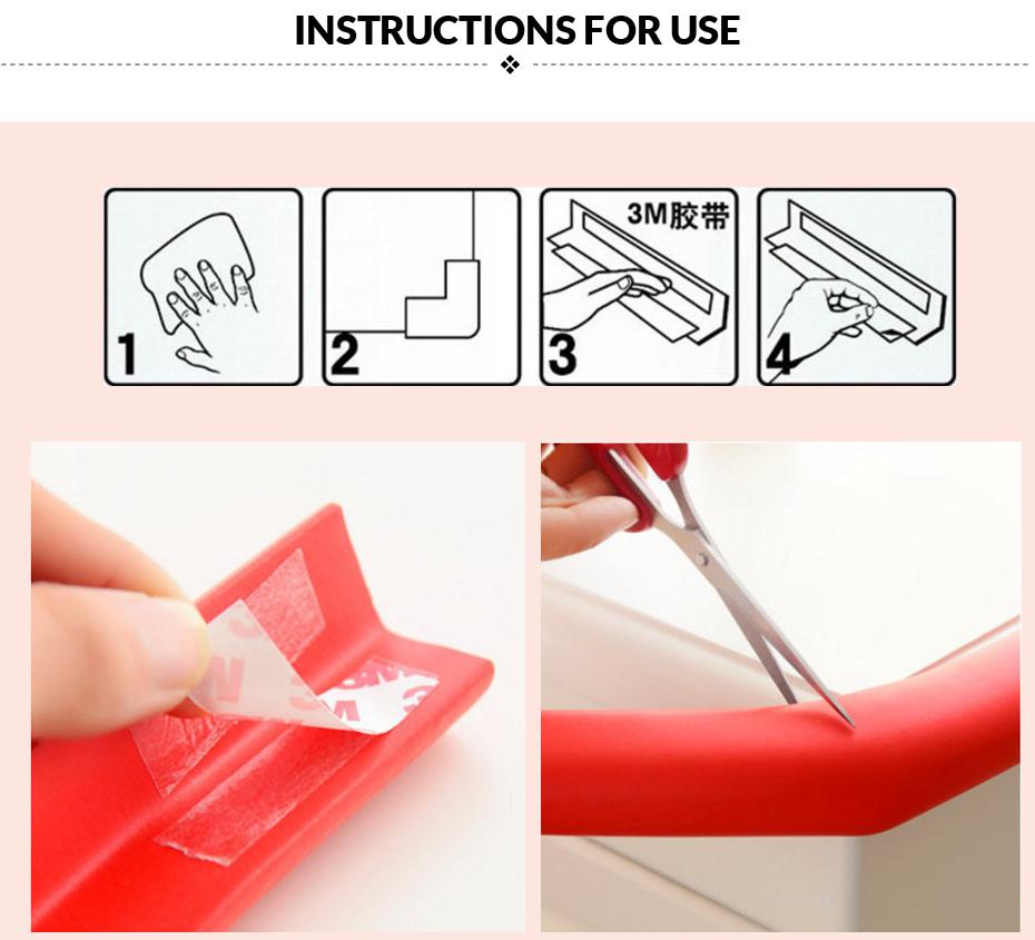 Baby Safety Soft Corner Protector Baby Desk Table Protective Strip For Kids Children Security Cushion Anti-crash Protector
