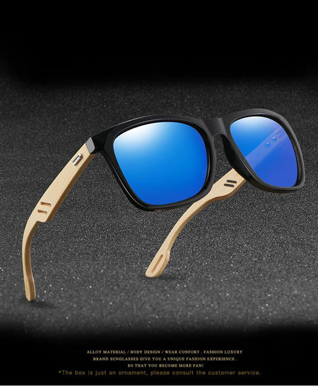Colorful Wood Sunglasses Men Women