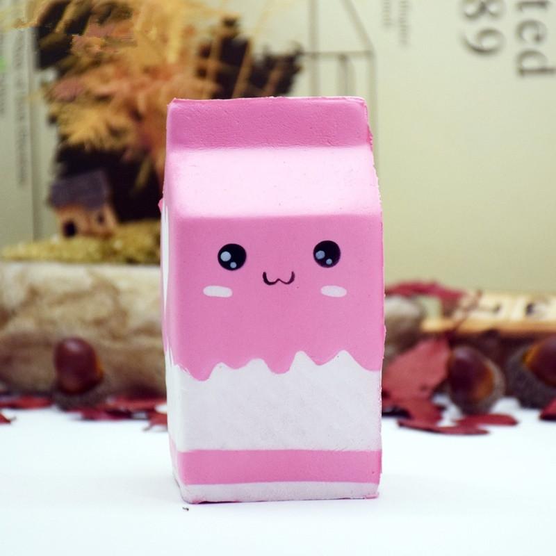 Slow Rising Squishy Jumbo Milk Box Toys Food Funny Gadgets Squeeze Toy