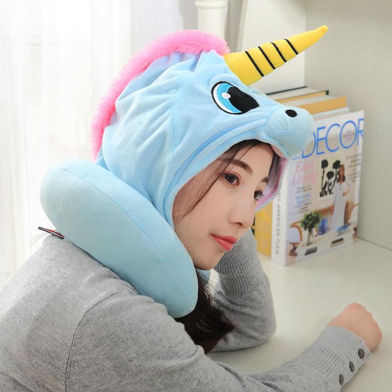 unicorn U shape travel pillow