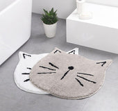 Carpet one generation flocking ins Nordic cartoon cat bathroom absorbent mat home entrance living room mat