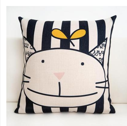 Nordic cartoon cutethick cotton pillow pillow window pillowcase office car cushion creative