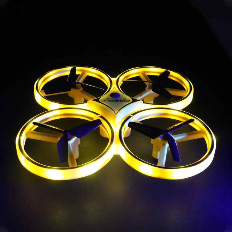 Ufo induction aircraft children's watch remote control suspension drone light gesture induction toy