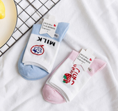 Japanese Cute White College Women Socks