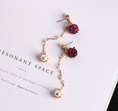 Flower earrings lady