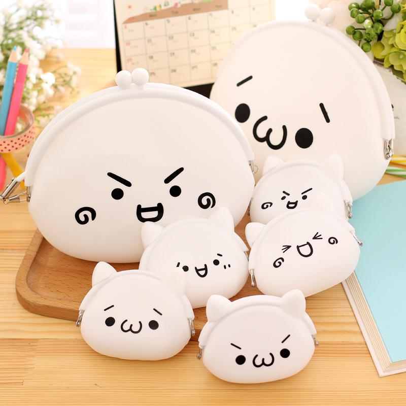 003 Korean cartoon creative zero purse lady silicone lovable wallet for children's coin zero purse wholesale