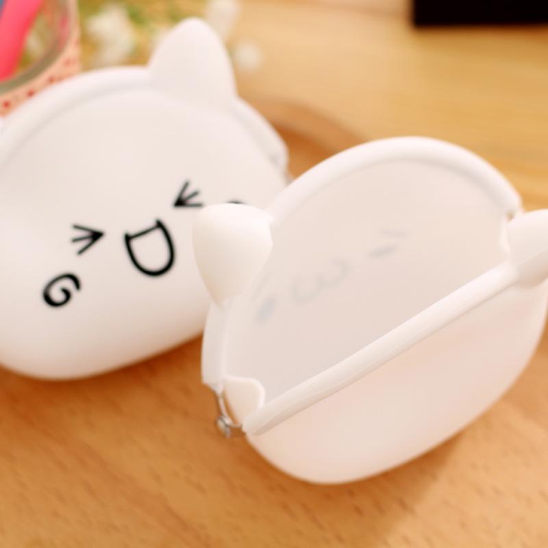 003 Korean cartoon creative zero purse lady silicone lovable wallet for children's coin zero purse wholesale