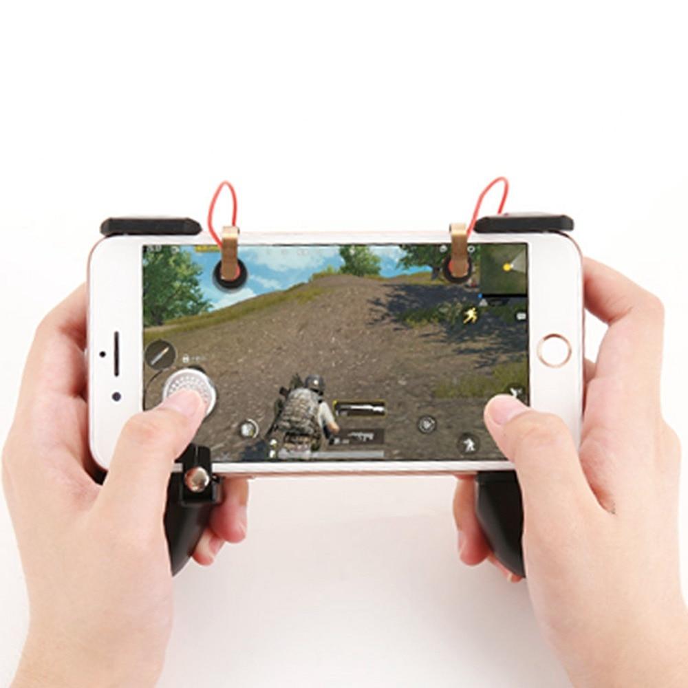 3 in 1 PUBG Game Fire Button AimEat Chicken Artifact MV Handle Auxiliary Game Jedi Survival Stimulate Battlefield King Glory Walking Artifact Set Key Smart Phone Trigger R1 L1 Shooter Gampads PUBG Mobile Gaming Handle Shooter Controller (China)