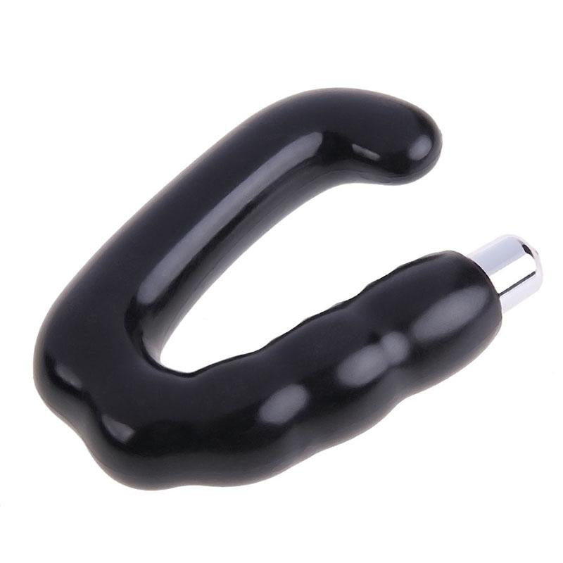 Male Prostate Massager Silicone dildo Vibrator C Type Anal beads Plug G-spot Masturbators