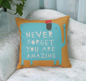 Elephant Printing Throw Pillow Case Cushion Cover Chair Sofa Bed Home Decor