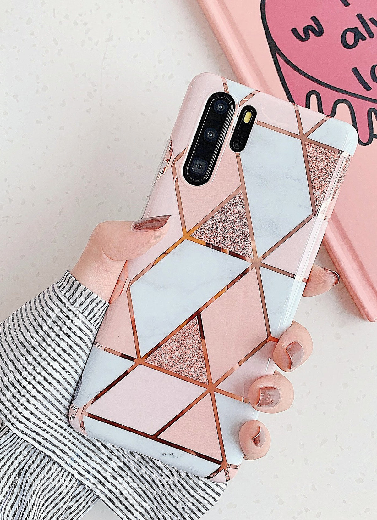Electroplated marble mobile       | Samsung | Huawei